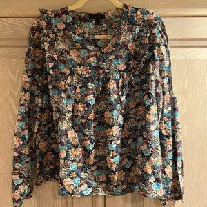 J. Crew floral blouse - L